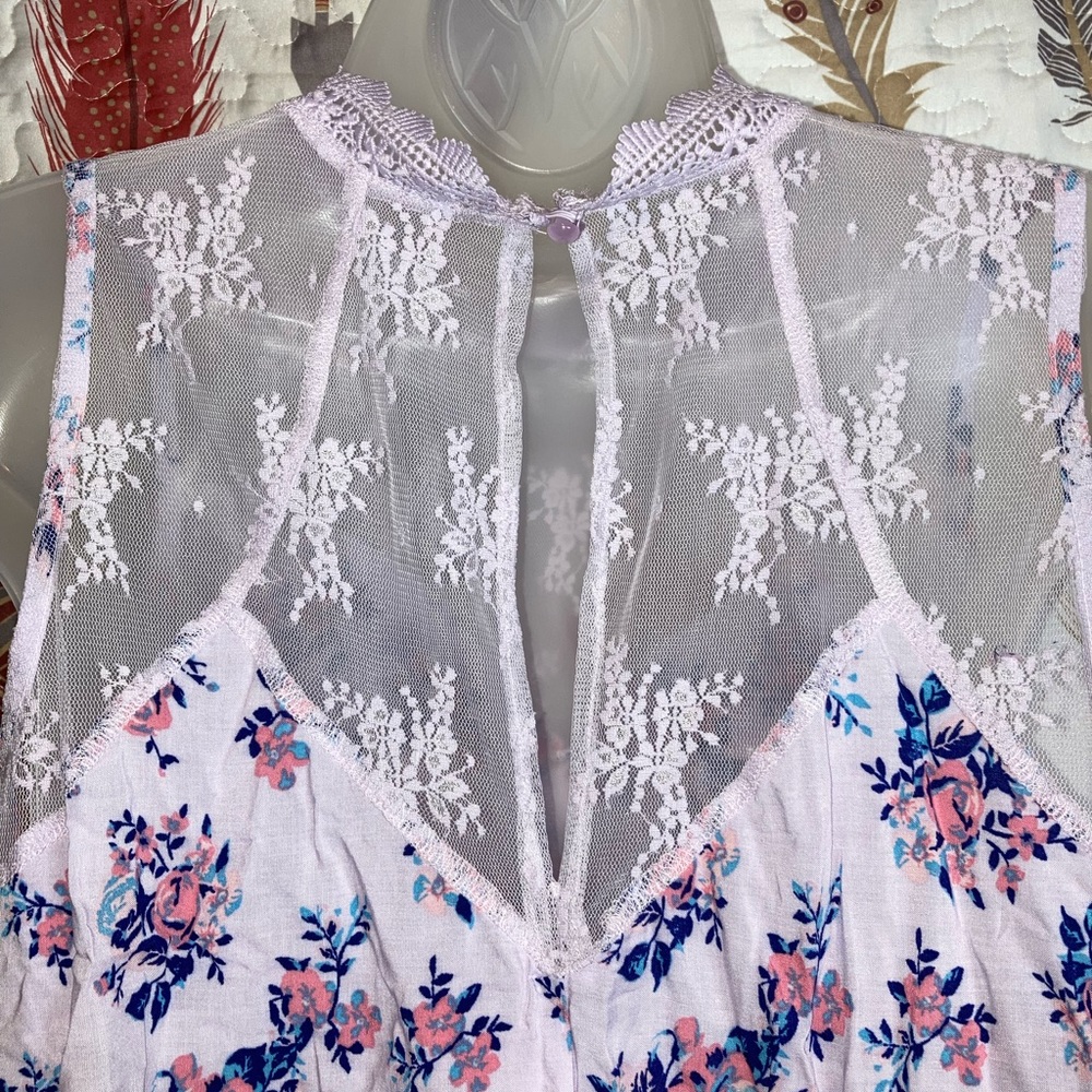 NOBO lace mock neck blouse junior XL 15-17 - Picture 7 of 12